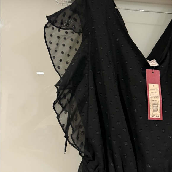 Black polka dot sparkle dress - Picture 2 of 5